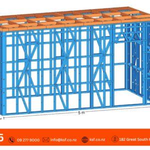 Shed Steel Frame Kitset - 5m x 2.5m FREE DELIVERY*