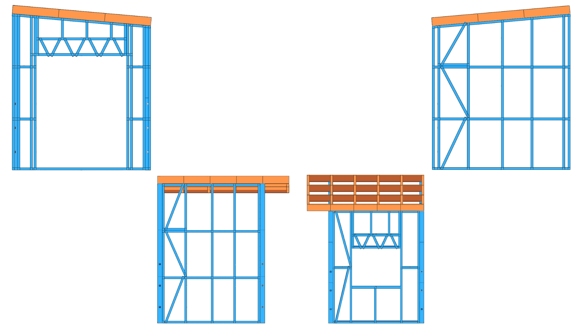 Shed Steel Frame Kitset - 2.3m x 2m FREE DELIVERY* - Image 2